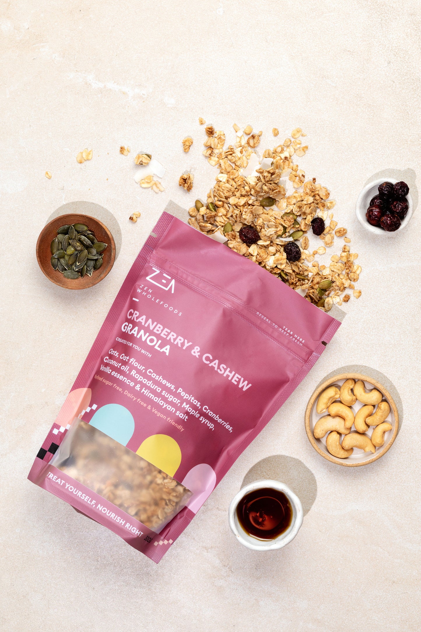 Granola - Cashew and Cranberry 300g